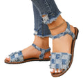 European and american amazon export plus size flat open-toe sandals women's 2026 summer peep-toe tendon sole fisherman sandals wish