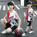 Boys' basketball jersey set - summer  new collection - big & tall kids' summer outfit - children's basketball uniform - short sleeve, quick-dry activewear