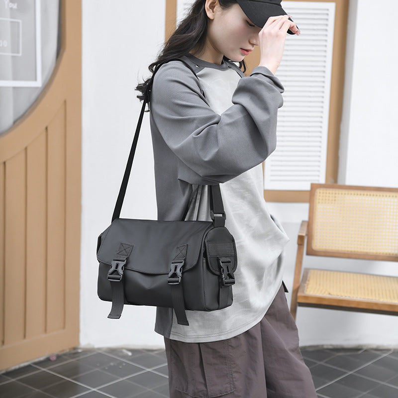 Cross-border wholesale crossbody shoulder bag trend new simple pu messenger bag casual Korean version of men's and women's fashion crossbody bag