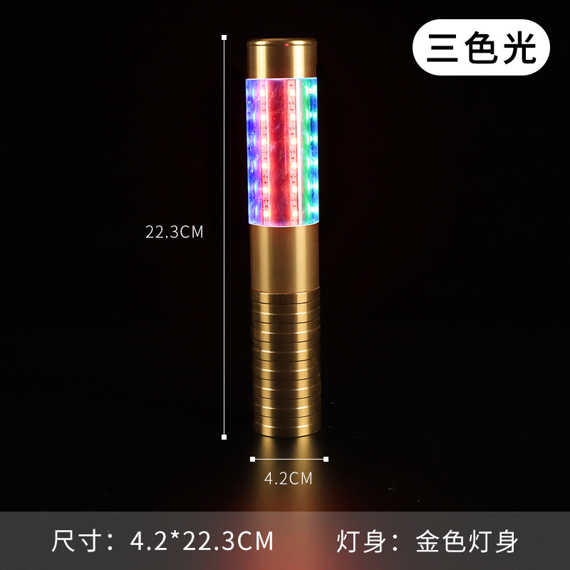 Cross-border led charging luminous flash stick bar KTV handheld flash stick wine extended atmosphere champagne stick wholesale