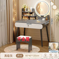 Modern minimalist vanity table - bedroom, small apartment, master bedroom - new light luxury style, trendy storage cabinet, all-in-one desk, makeup table