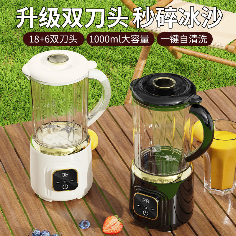New dual-blade juicer, cordless electric, home & outdoor use, large capacity juice machine, portable blender, freshly squeezed