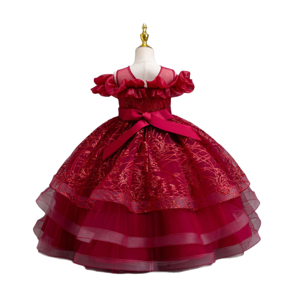 New in stock: girls' princess dress, bubble wedding dress, formal gown, piano recital dress - kids dress