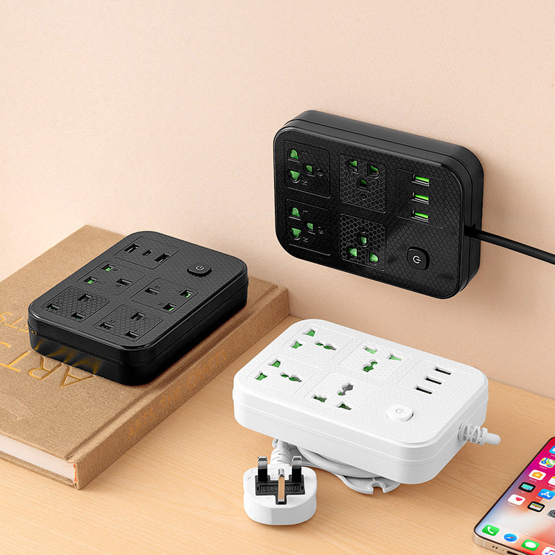 British standard usb plug strip smart wiring board european standard american standard multi-function plug strip british standard pd fast charging base 2-pin plug