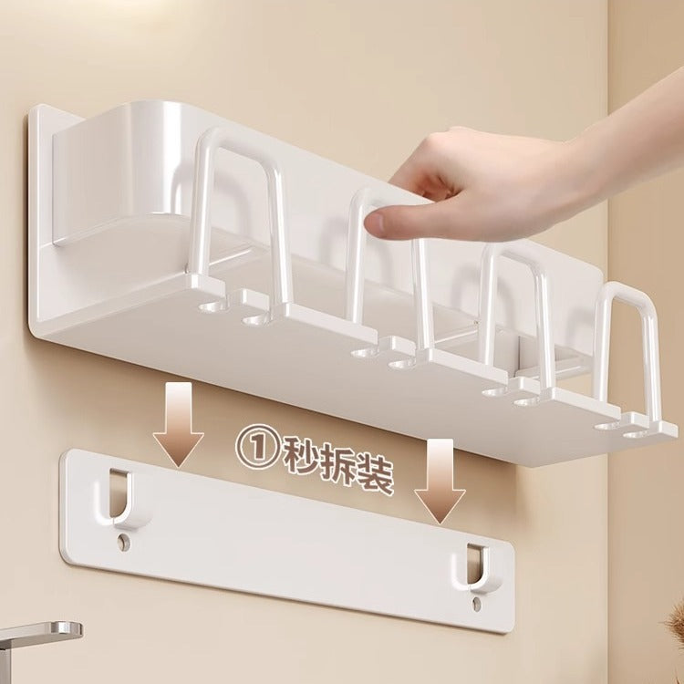 Removable toothbrush rack No punching mouthwash cup holder Wall hanging storage rack Electric toothbrush Toothpaste holder Wholesale