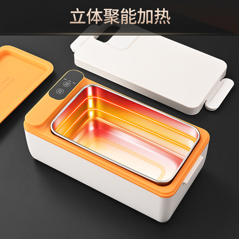 304 stainless steel electric lunch box large-capacity work car portable thermal insulation lunch box water-free self-heating lunch box