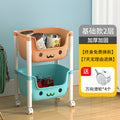 Mobile toy cart storage rack - multi-tier household organizer for books and sundries