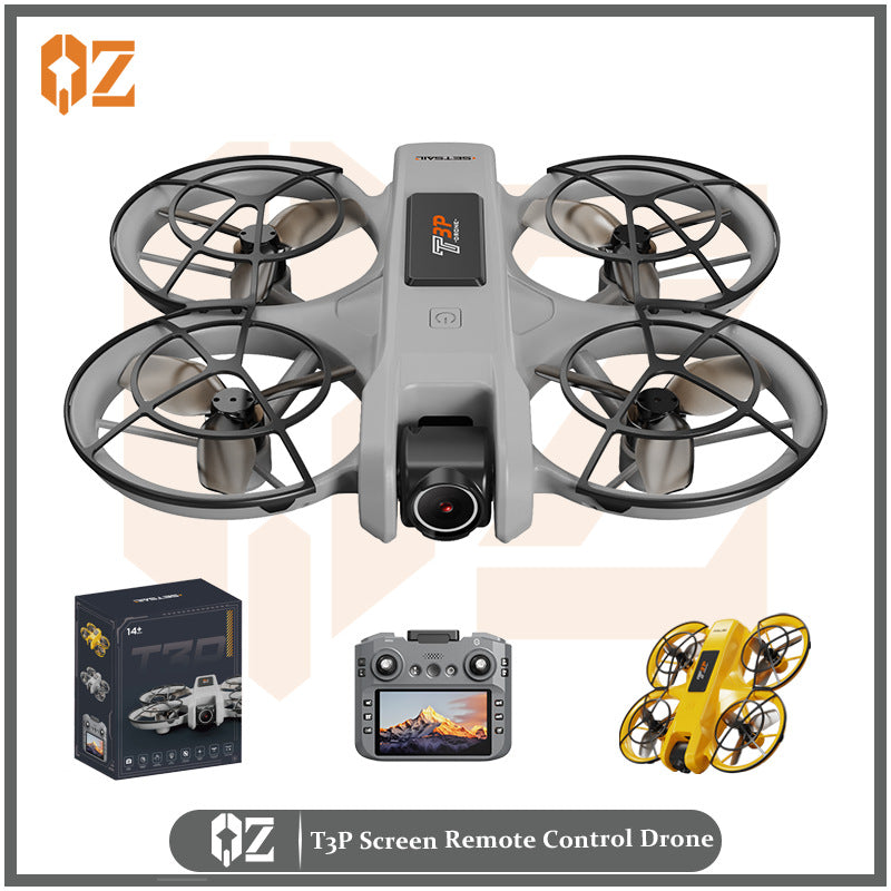 t3p drone 4.5inch - large screen hd aerial photography, optical flow positioning, obstacle avoidance, extended flight time remote control aircraft