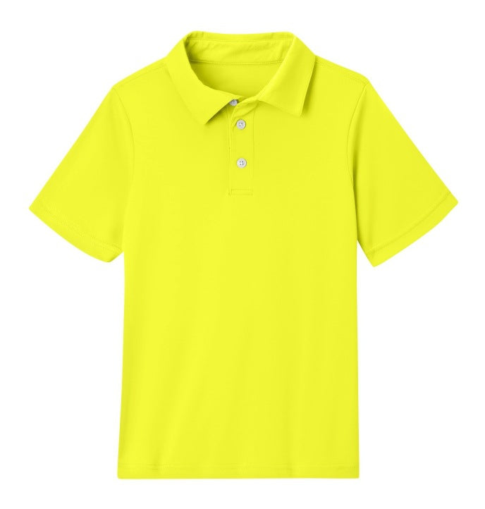 cross-border   kids' everyday casual short-sleeve solid color tops t-shirts polo shirts