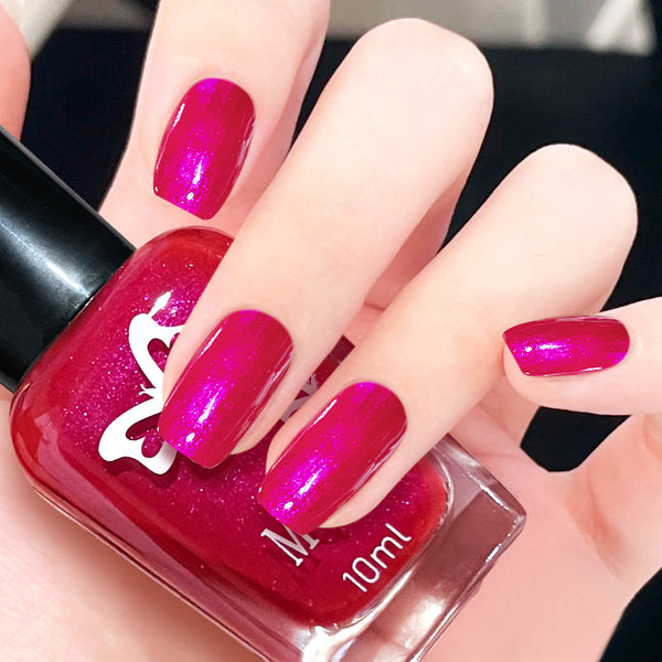 2025 new water-based non-peelable nail polish free baking Internet celebrities New Year's red festive beauty colorful rose red