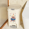 Kitchen large-capacity trash can foot-operated high-looking cartoon printing toilet bedroom new arrival pop-up lid paper basket bucket