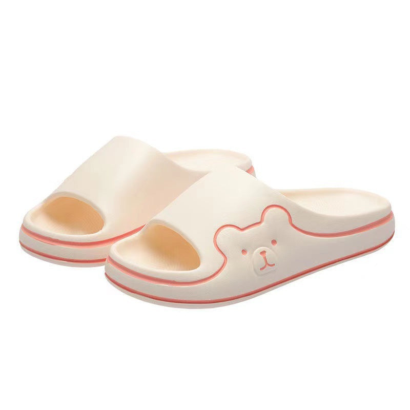 Women's slippers - indoor/outdoor, student dorm, home, bathroom, non-slip, thong sandals, candy colors, flat beach slides