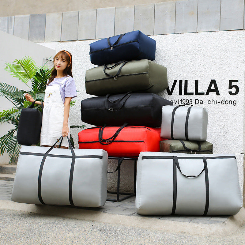 Customized moving bag Thickened Oxford cloth duffel bag Large capacity quilt storage box Clothing finishing bag Woven bag