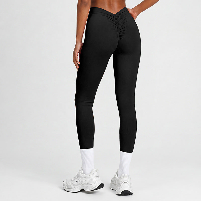 high waist peach butt fitness yoga pants sports butt lift high elastic naked breathable yoga pants personalized