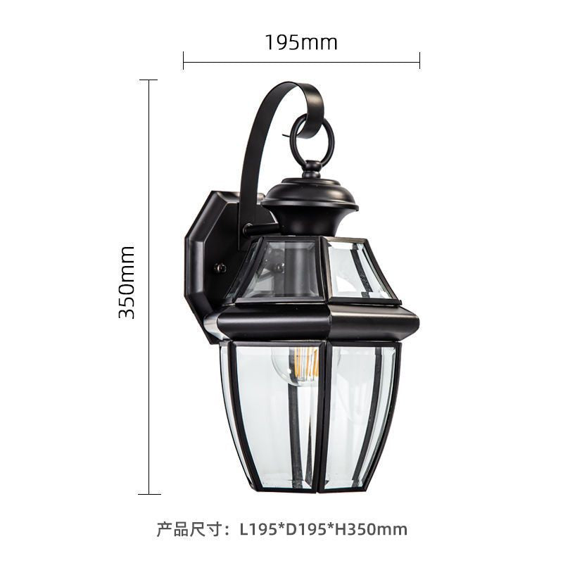 Outdoor wall light waterproof gate balcony garden home courtyard aisle villa exterior wall lamp b&b french pillar light