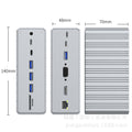 laptop type-c docking station gigabit 4k vertical expander 13-in-1 docking station multi-function