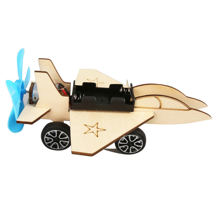 Science and technology small production DIY fighter primary school invention science experimental materials stem education puzzle science and education model