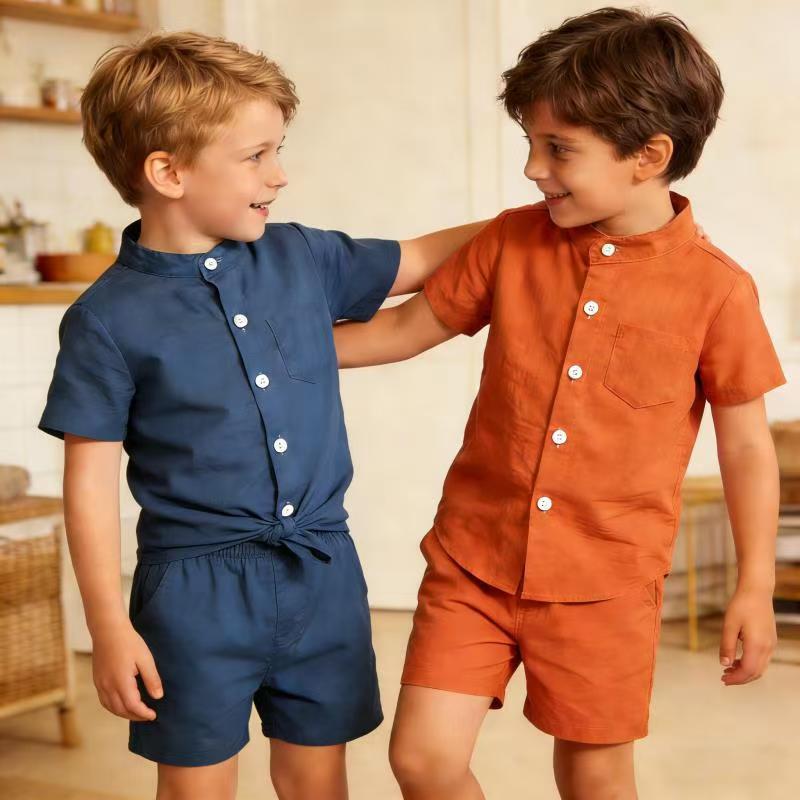Direct from the factory: wholesale children's spring collection, korean-style breathable shirts for kids, boys' shirts