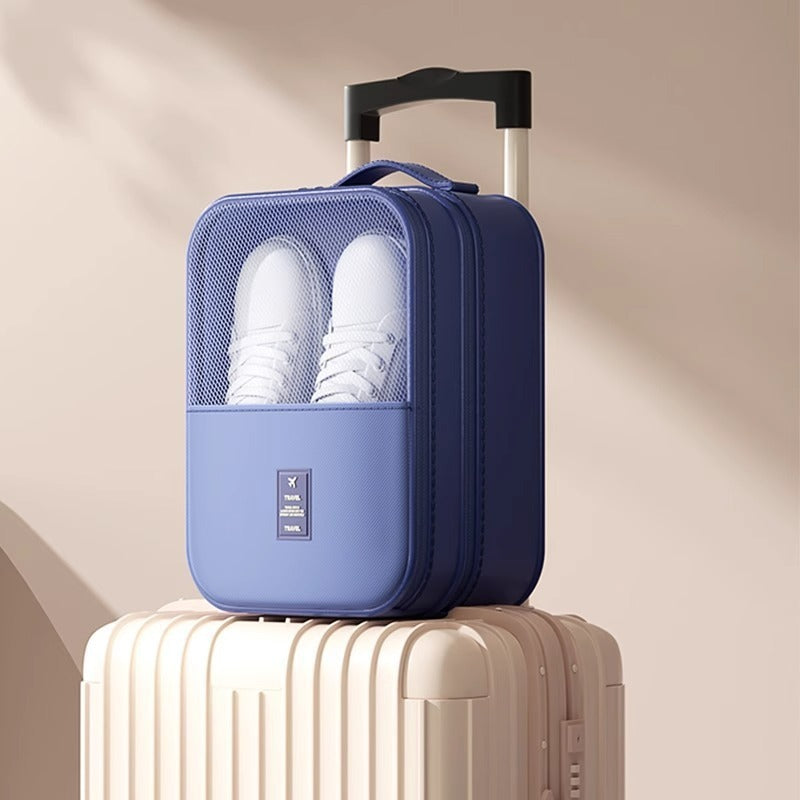 Shoe storage bag, business trip travel, portable suitcase, breathable shoe bag, shoe cover, storage box, dust bag, double-layer storage.
