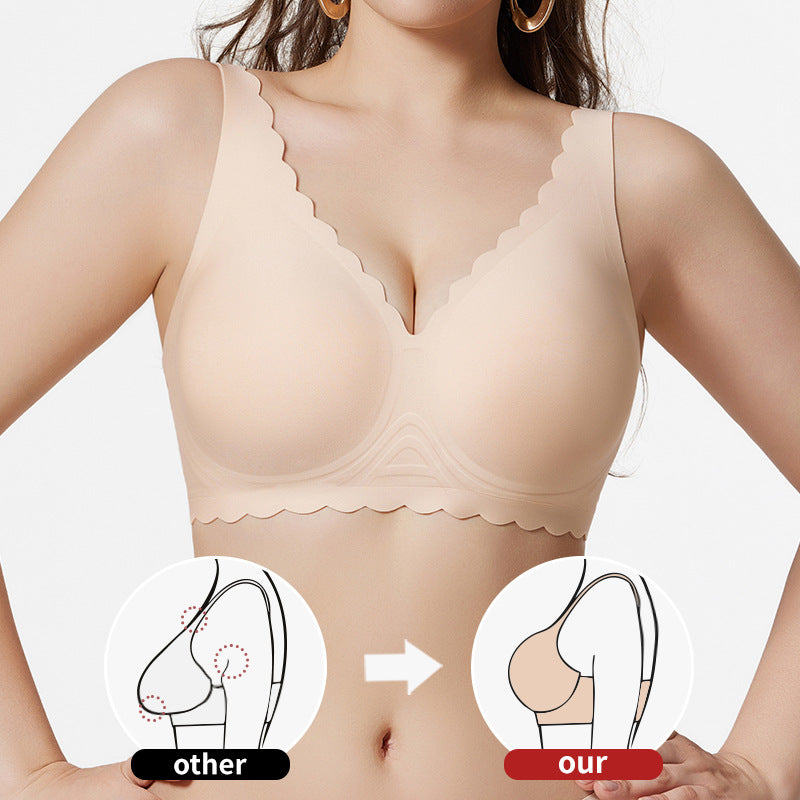 European and american cross-border exclusive supply of women's large size seamless intimates push-up comfortable anti-sagging seamless comfortable seamless bra