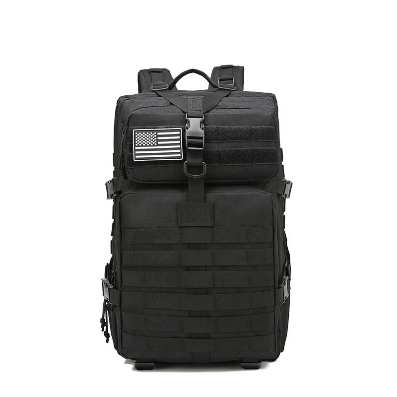 Outdoor Tactical Backpack Attack Bag Large Capacity Travel Backpack Anti-splashing Water-resistant Wear-resistant Hiking Bag Three-level Bag Male