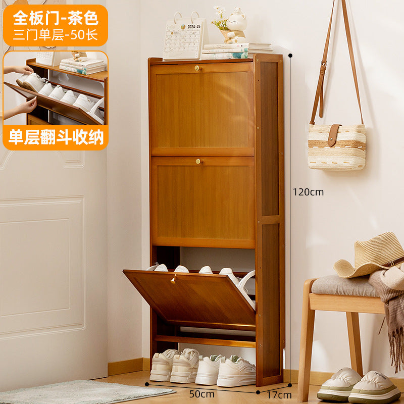 Simple shoe rack household door multi-layer with door dust-proof entry shoe rack shoe cabinet high vertical integrated storage rack