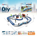 new arrivalassemble electric rail car kids city train train subway parking lot scene toys wholesale