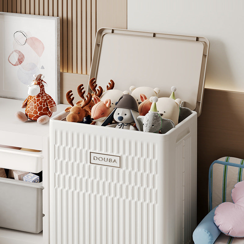 Folding storage box, dustproof large-capacity household clothing, toys, sundries, quilt storage, organizing box, flip-top bedroom