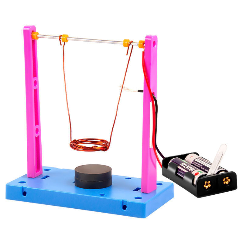 Science experiment DIY electromagnetic swing technology production physics experiment teaching aids stem classroom children's fun teaching materials
