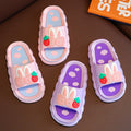 2023 new children's slippers - cute cartoon bowknot design for girls, anti-slip soft sole, wholesale family matching sandals