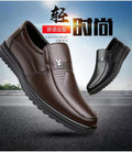 Men's leather shoes - soft sole, bargain prices! business casual loafers, perfect for work, security, or dad. dropshipping & wholesale available