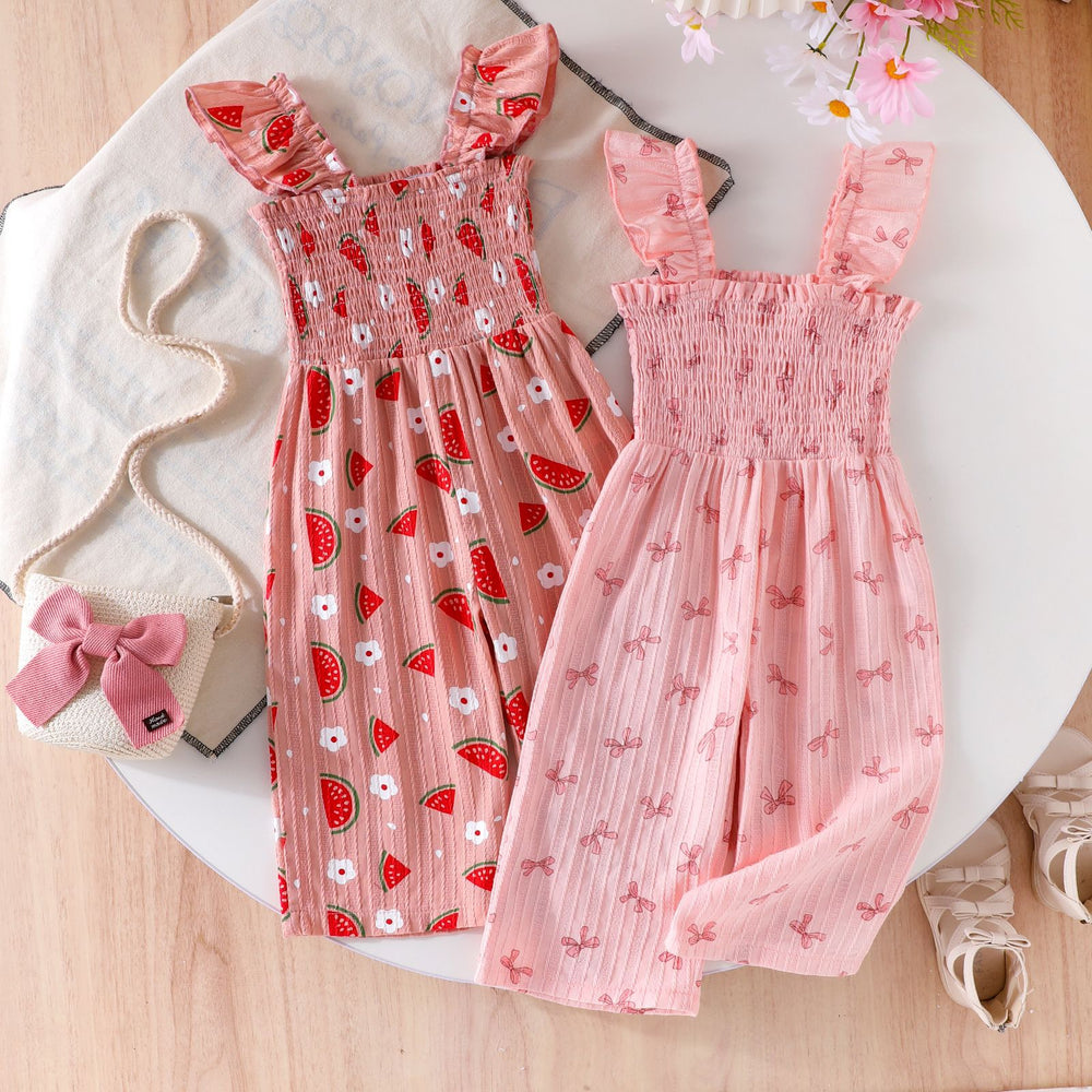 Kids clothing  cross-border new arrivalfashionspring & fallgirl pink suspender one-piece pants