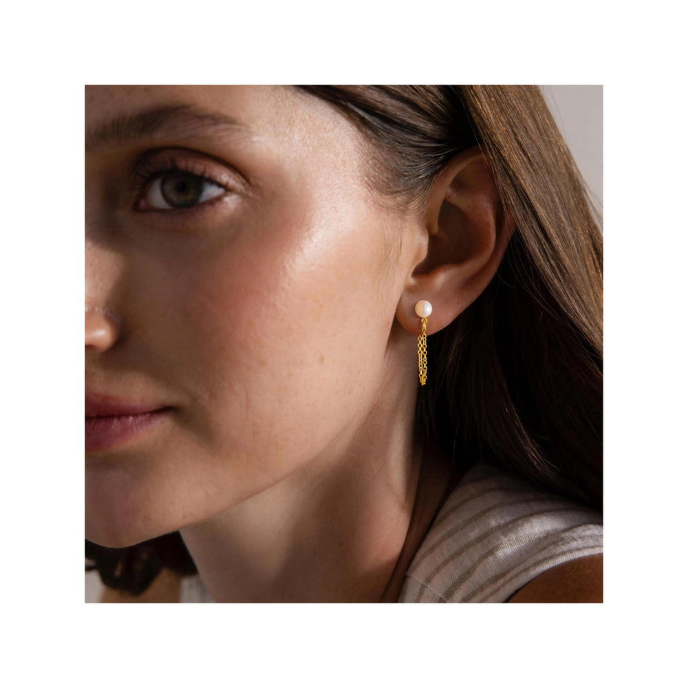 European and american cross-border jewelry: brass electroplated fashionable and unique design earring set - niche, light luxury style accessories (3-piece set)