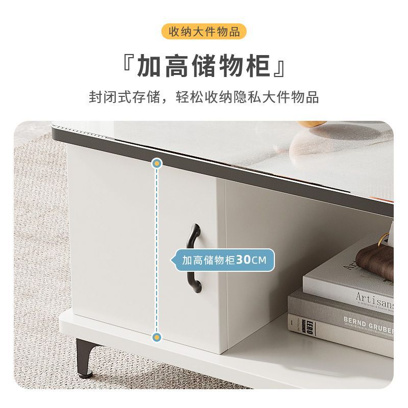 Coffee table for home living room tv cabinet light luxury minimalist modern small apartment tea table european style tempered glass table