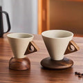 Vintage-inspired ceramic coffee cup set: exquisite, high-end, and beautiful. perfect for women, includes latte art cup