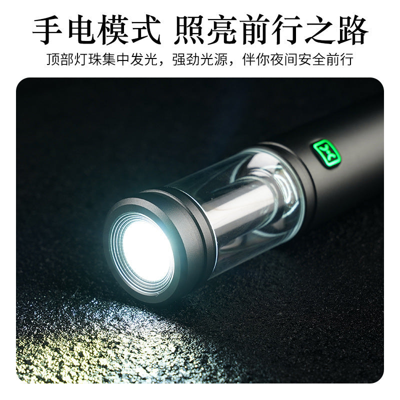 Cross-border multi-functional three-in-one camping light, long battery life, fast charging, magnetic attraction, outdoor camping and fishing, portable flashlight