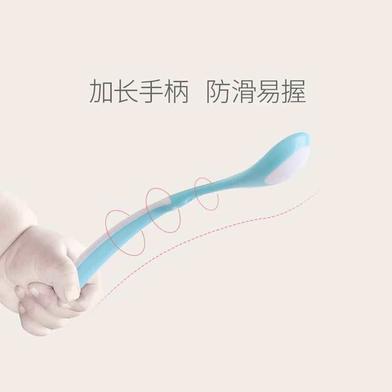 Bao hui tableware manufacturer newborn temperature-sensitive color-changing soup spoons, 2-pack, oem odm private label manufacturing, export trade