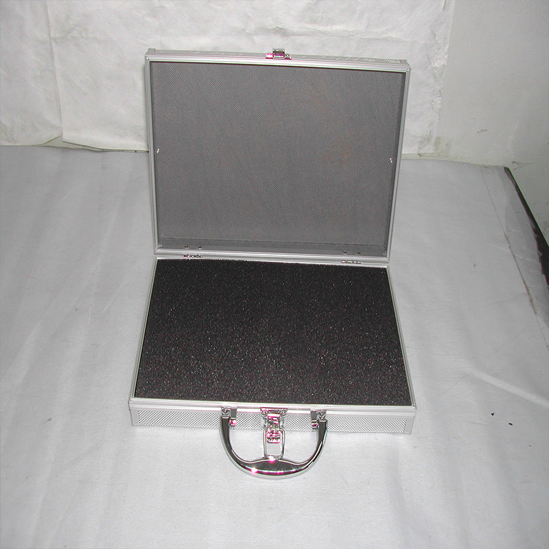 Shockproof aluminum alloy instrument box, portable toolbox, instrument display box, multi-functional storage box, equipment box