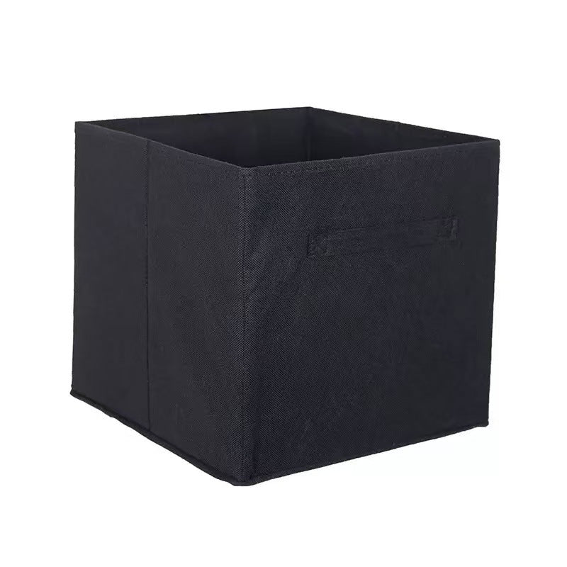 Non-woven fabric uncovered storage box foldable bedroom underwear storage box large sundries books fabric storage box