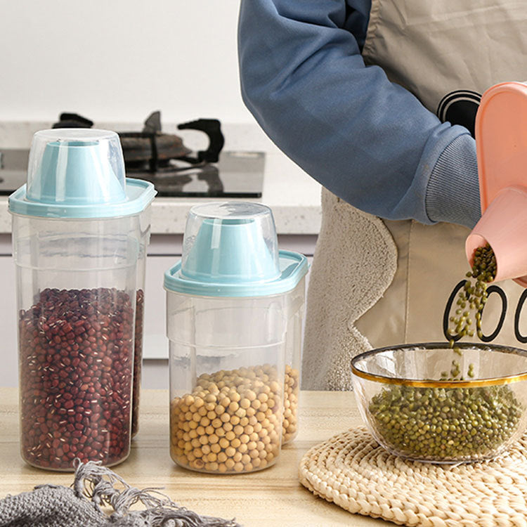 Refrigerator Side Door Grains Storage Box Cereals Candy Milk Powder Coffee Sealed Storage Tank Seasoning Sealed Tank