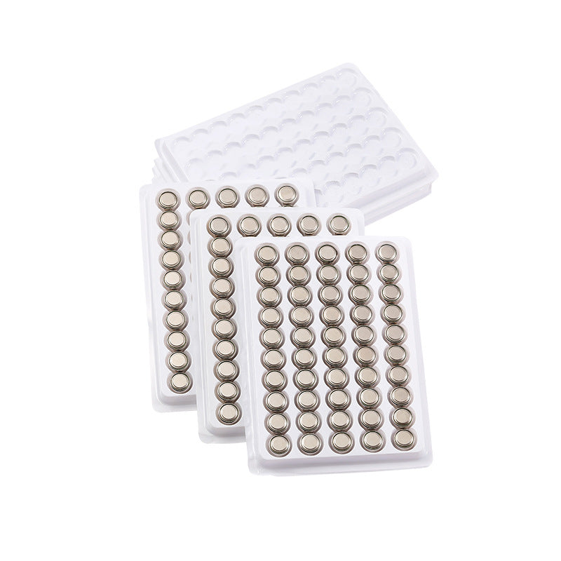 Bulk AG13 button battery LR44 environmentally friendly alkaline LR1154 electronic A76 night light button battery wholesale