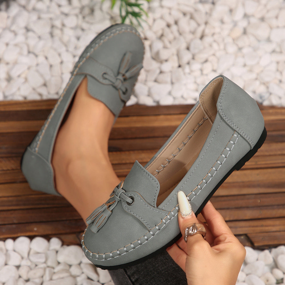 plus size loafers independent station hot spring autumnew arrivalexport women's one-leg tassel flatsflats