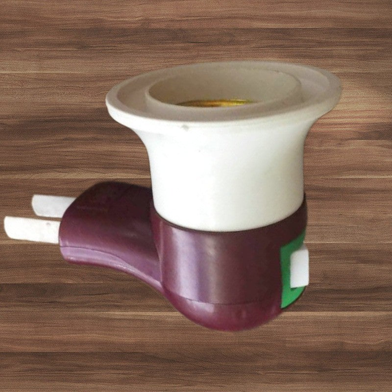 Pipe lamp holder plug-in wall type energy-saving light bulb manufacturer switch supply base mobile E27 lamp holder tilting wholesale