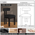 Black frame + black velvet cushion fas grade rubber wood
