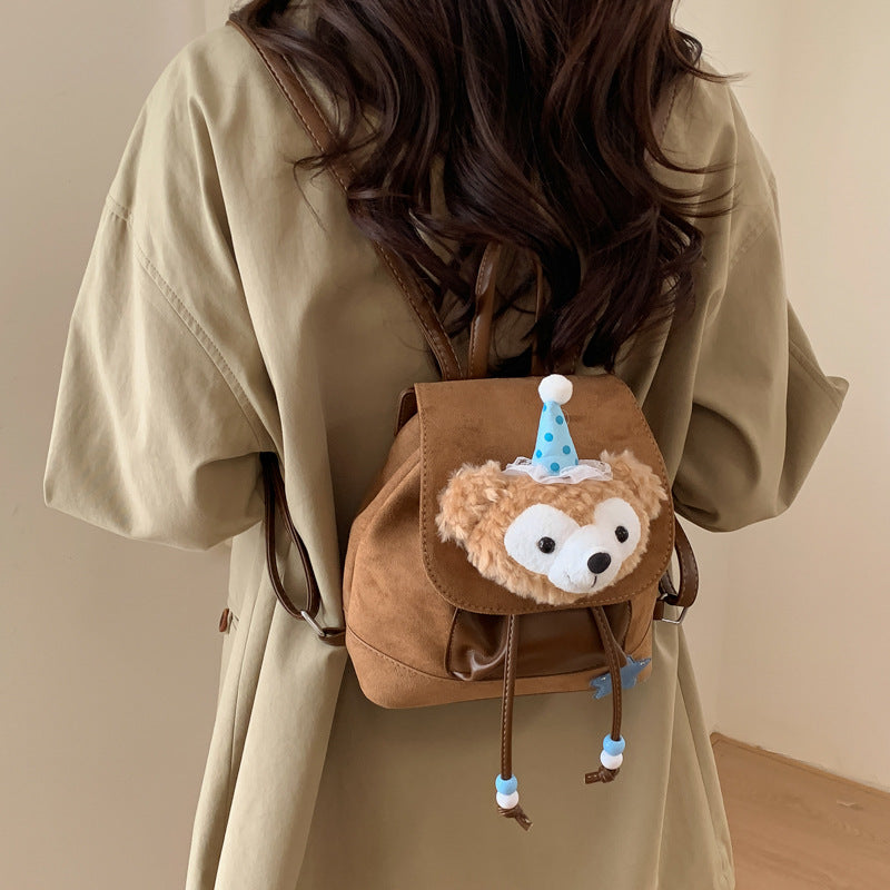 retro trendy small bag women's spring new versatile high-value backpack large capacity student school bag