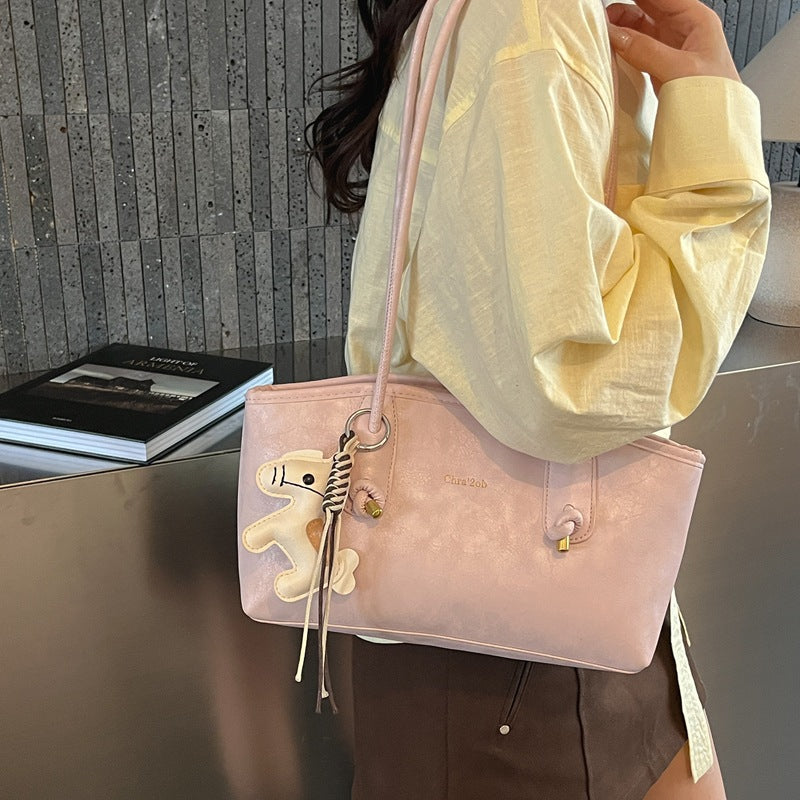 Spring gentle wind underarm bag women's bag new arrivalinseasiest for match shoulder bag student large capacity work clothing class bag