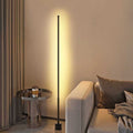 Rechargeable minimalist floor lamp - perfect for living room, bedroom, bedside, or corner. warm light led ambient lighting with remote control dimming