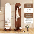 Walnut brown + universal wheel [imported board + rotation + storage + clothes hanging]