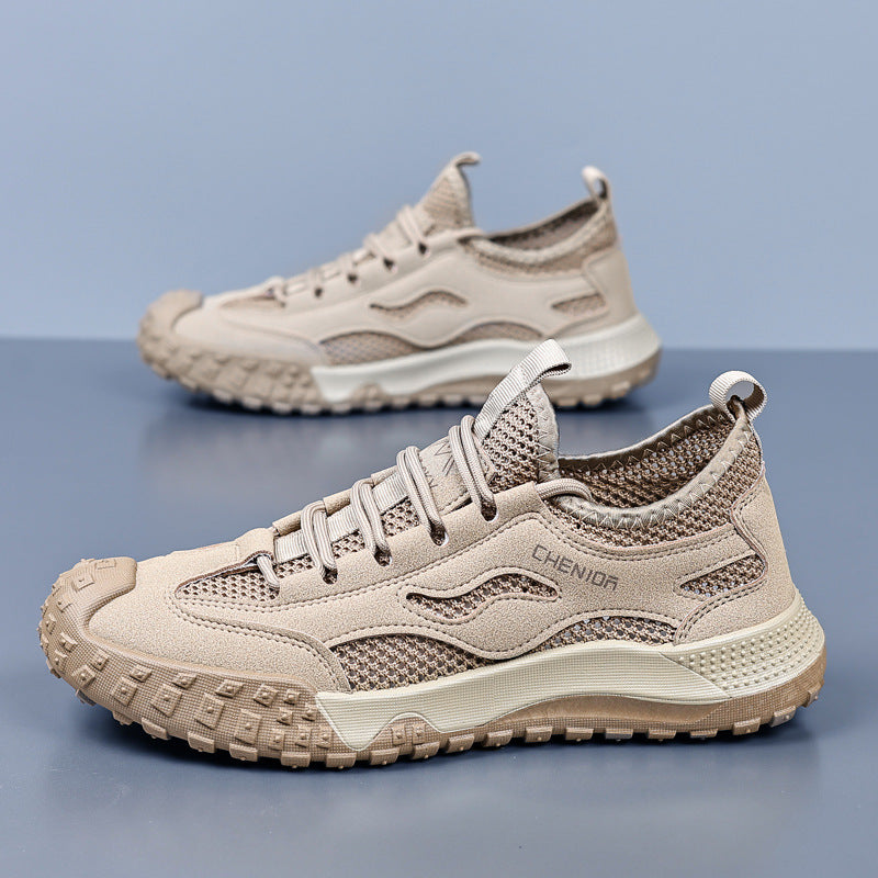 Men's safety shoes: anti-smash, anti-puncture, breathable & lightweight summer work shoes - insulated, closed-toe, odor-resistant, and durable