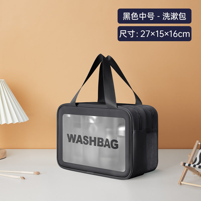 PVC cosmetic toilet bag waterproof portable large capacity swimming bag bath bag cosmetic bag fitness travel storage bag